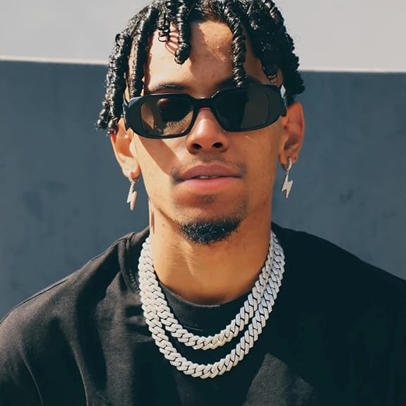 Luxury Iced Out Cuban Link Chain – 2-Row Rhinestone Hip Hop Jewelry for Any Occasion