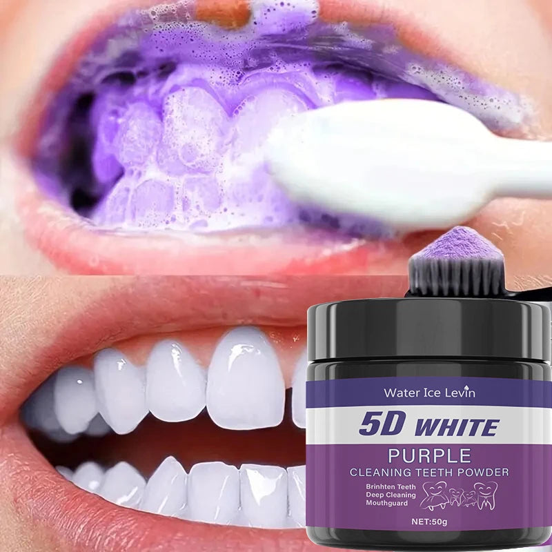 Purple Teeth Whitening Powder – Sulfate-Free & Deep Clean
